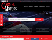 Tablet Screenshot of carmel-motors.com